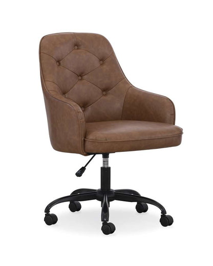 Home Furniture Outfitters - Sawyer Cognac Tufted Task Chair - HF2150-525-5 veiw 1