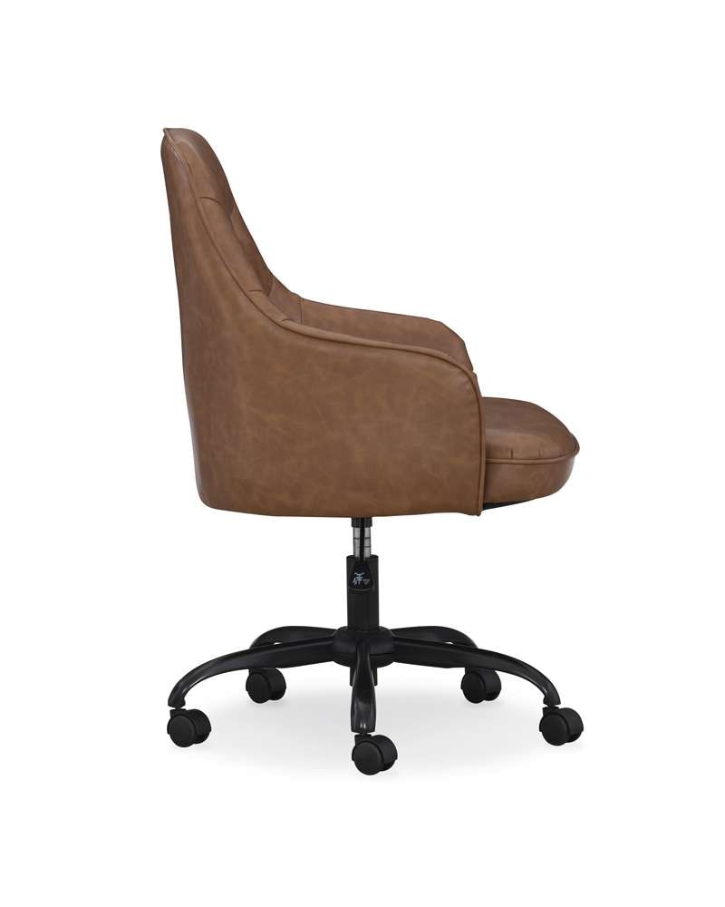 Home Furniture Outfitters - Sawyer Cognac Tufted Task Chair - HF2150-525-5 veiw 3