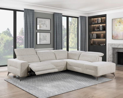 Homelegance  - Adahlia 2-Piece Power Reclining Sectional W/ Right Chaise in Sand - 9414xSCPW  view 7