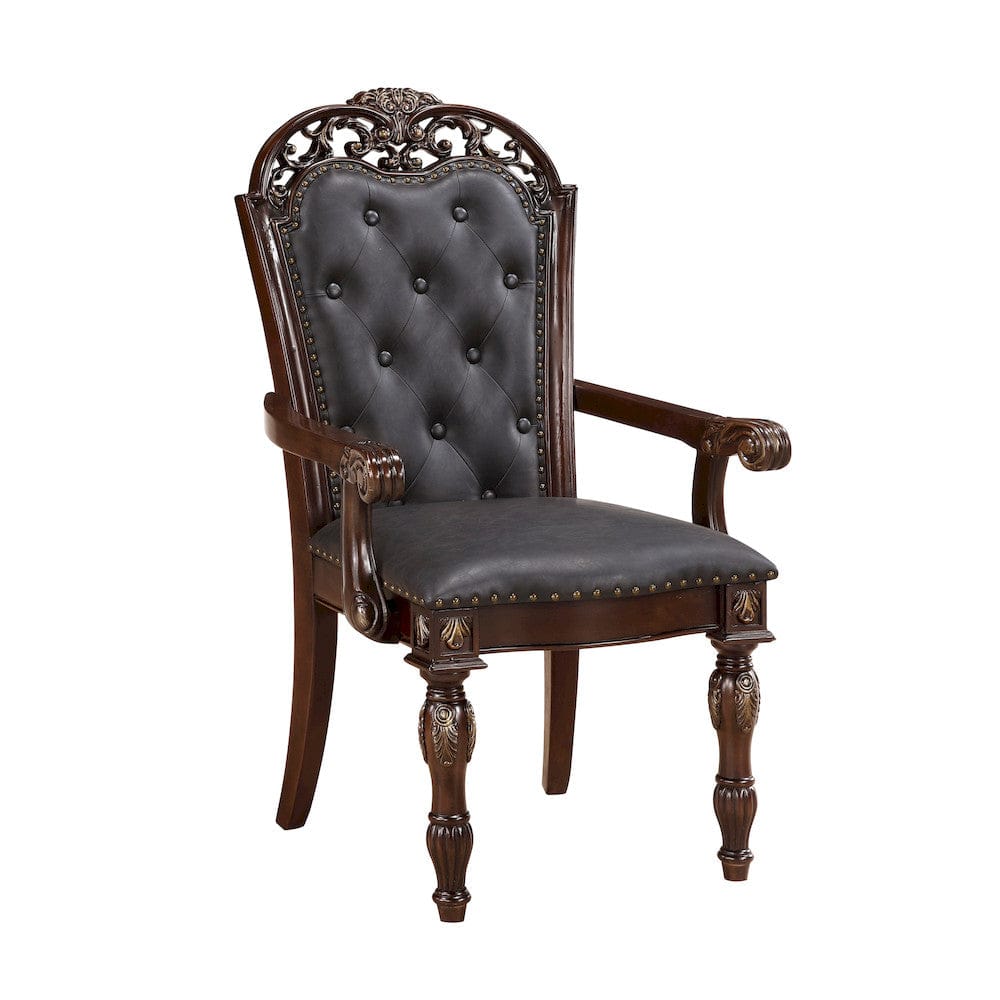 Homelegance  - Adelina Arm Chair in Brown - 1468A  view 2
