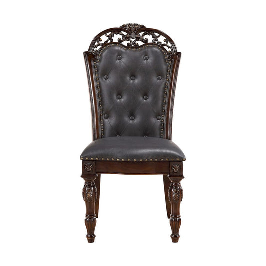 Homelegance  - Adelina Side Chair in Brown - 1468S  view 1
