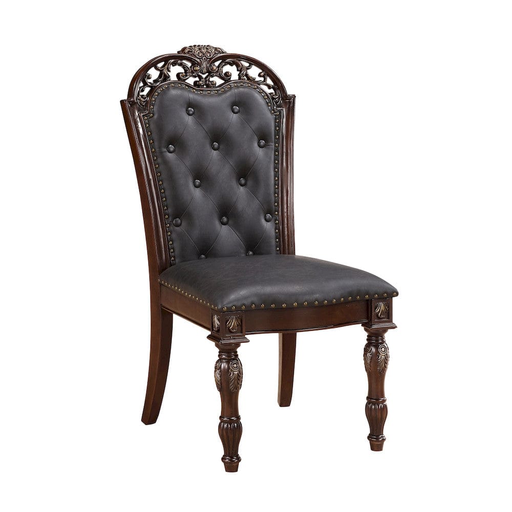 Homelegance  - Adelina Side Chair in Brown - 1468S  view 2