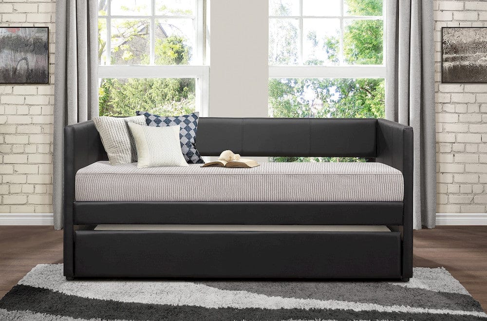 Homelegance  - Adra Daybed W/ Trundle in Black - 4949BKx  view 3
