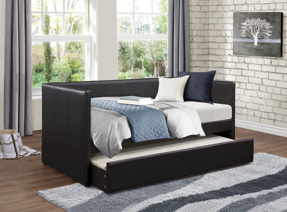 Homelegance  - Adra Daybed W/ Trundle in Black - 4949BKx  view 4