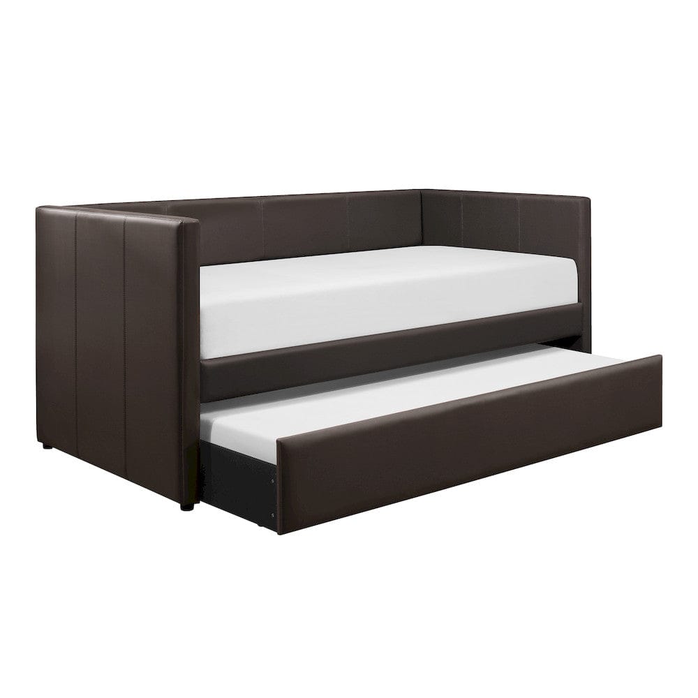 Homelegance  - Adra Daybed W/ Trundle in Brown - 4949DBRx  view 1
