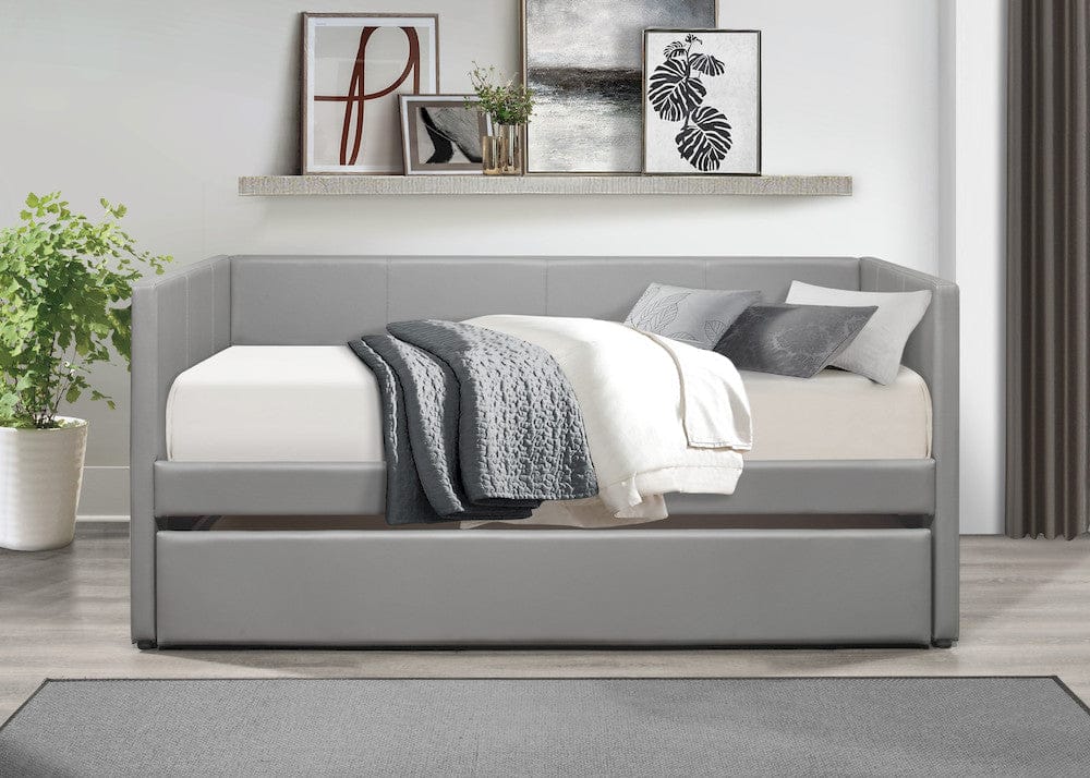 Homelegance  - Adra Daybed W/ Trundle in Gray - 4949GYx  view 4