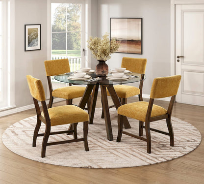 Homelegance  - Aiden Side Chair, Mustard in Mustard - 5898F2S  view 6