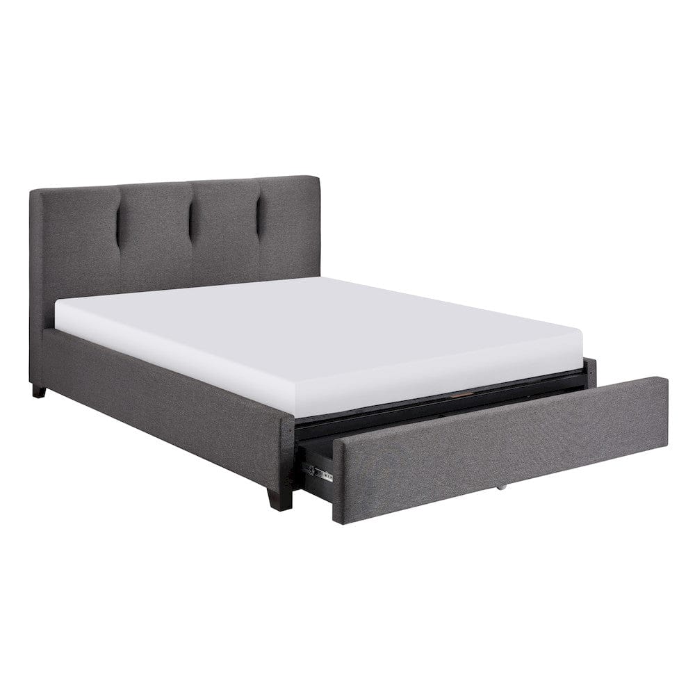 Homelegance  - Aitana California King Platform Bed W/ Storage Footboard in Graphite - 1632GHK-1CKDWx  view 1