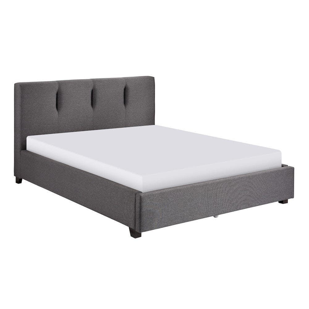 Homelegance  - Aitana Full Platform Bed W/ Storage Footboard in Graphite - 1632GHF-1DWx  view 5