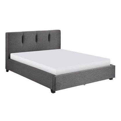 Homelegance  - Aitana Queen Platform Bed W/ Storage Footboard in Graphite - 1632GH-1DWx  view 4