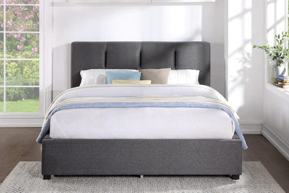 Homelegance  - Aitana Queen Platform Bed W/ Storage Footboard in Graphite - 1632GH-1DWx  view 8