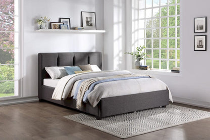 Homelegance  - Aitana Queen Platform Bed W/ Storage Footboard in Graphite - 1632GH-1DWx  view 9