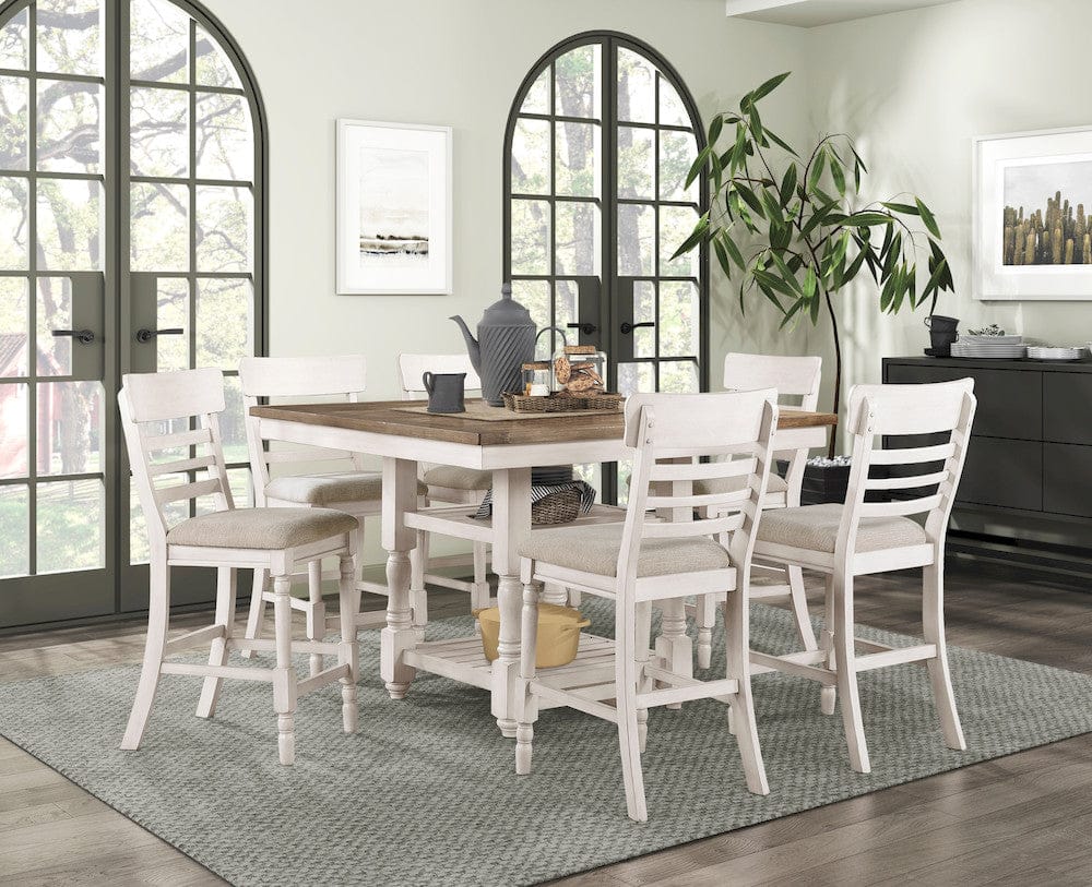 Homelegance  - Alburgh Counter Height Chair in Light gray - 5906WH-24  view 6