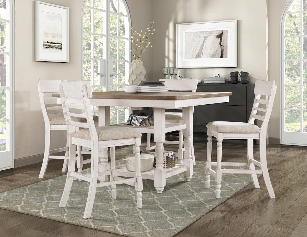 Homelegance  - Alburgh Counter Height Table - 5906WH-36  view 4