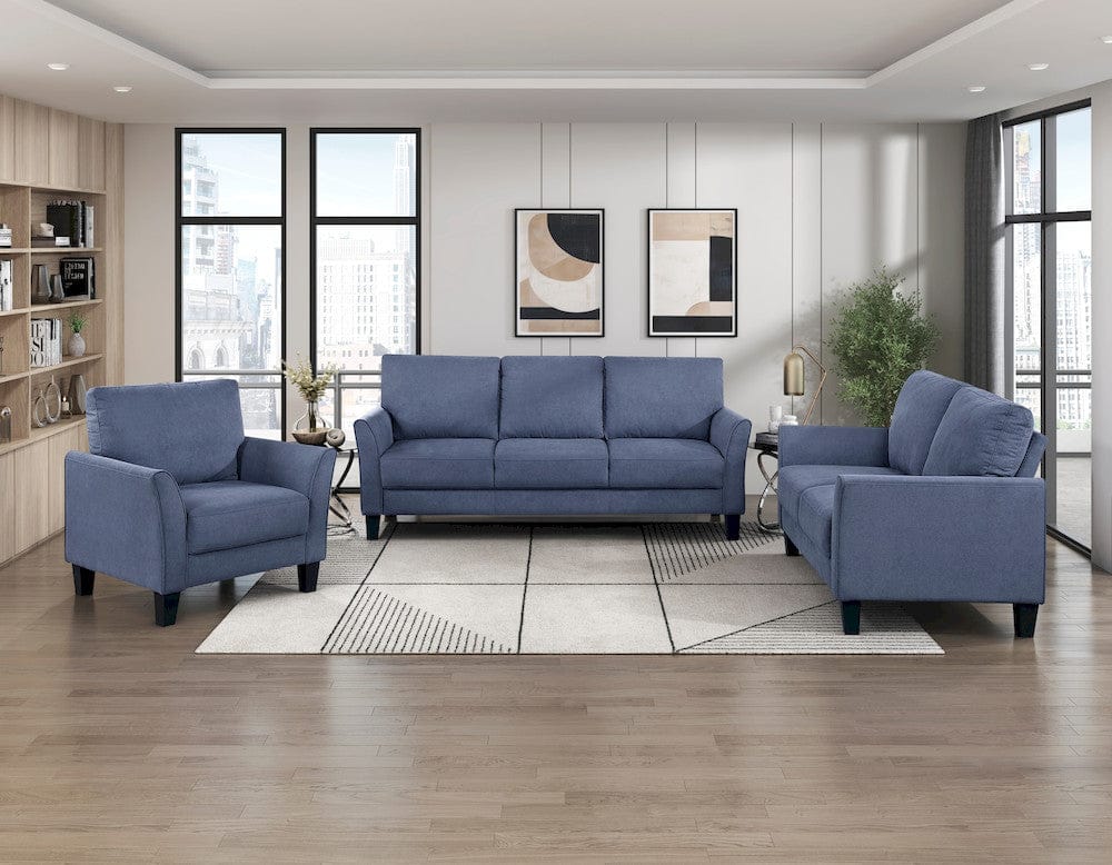Homelegance  - Aliana Chair in Blue - 9519BUE-1  view 11