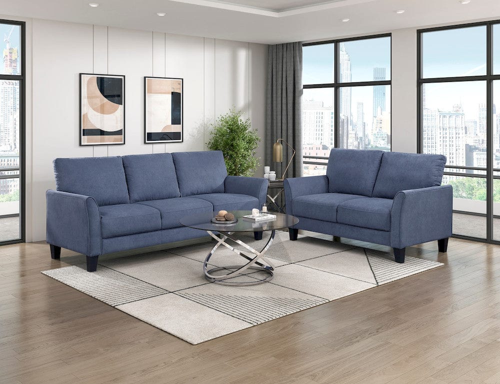 Homelegance  - Aliana Sofa in Blue - 9519BUE-3  view 7