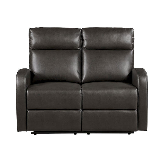 Homelegance  - Allen Double Reclining Love Seat in Espresso - 9147PUE-2  view 2