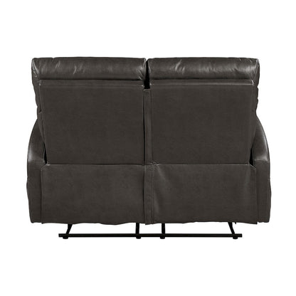 Homelegance  - Allen Double Reclining Love Seat in Espresso - 9147PUE-2  view 3