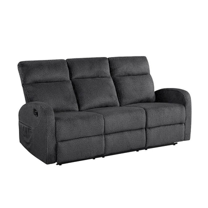 Homelegance  - Allen Double Reclining Sofa in Dark gray - 9147FDG-3  view 1