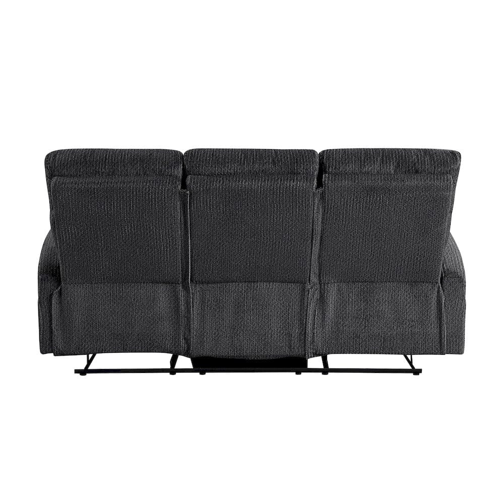 Homelegance  - Allen Double Reclining Sofa in Dark gray - 9147FDG-3  view 3