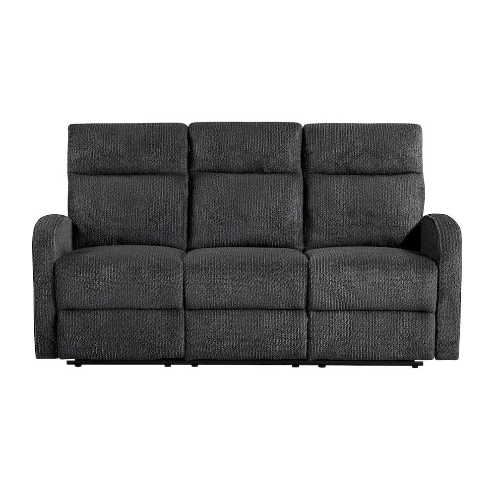 Homelegance  - Allen Double Reclining Sofa in Dark gray - 9147FDG-3  view 5