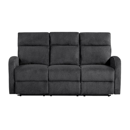 Homelegance  - Allen Double Reclining Sofa in Dark gray - 9147FDG-3  view 5