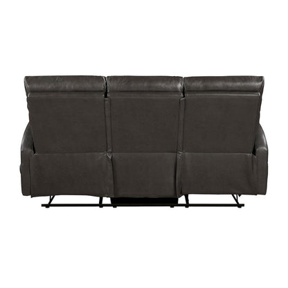 Homelegance  - Allen Double Reclining Sofa in Espresso - 9147PUE-3  view 5