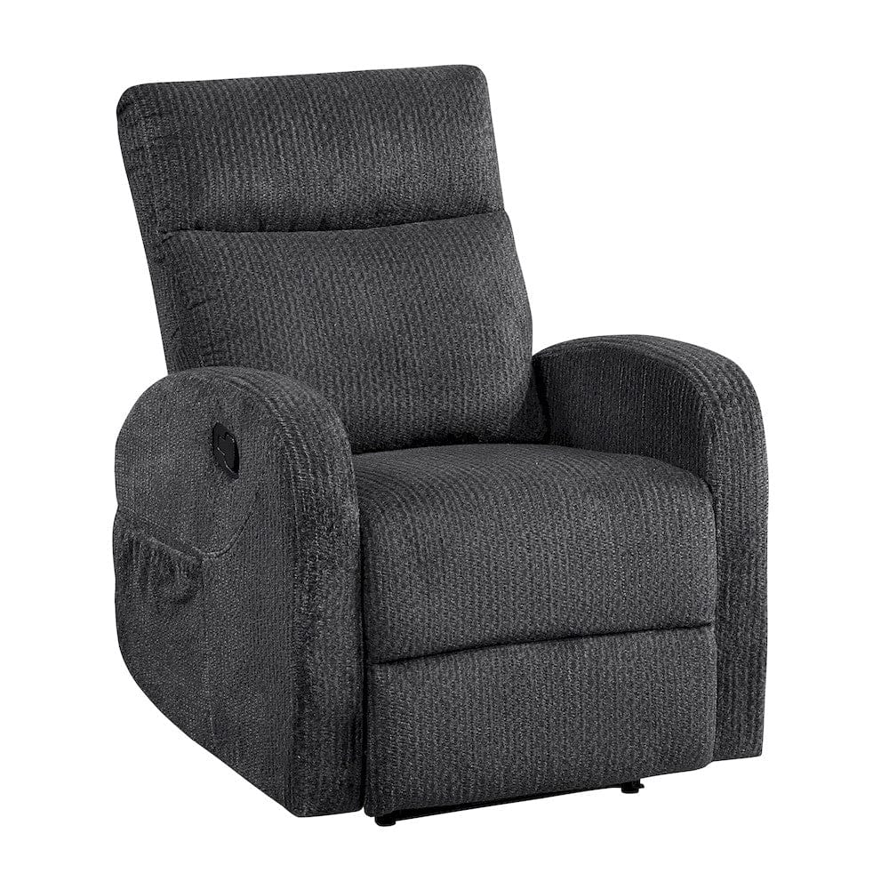Homelegance  - Allen Reclining Chair in Dark gray - 9147FDG-1  view 4