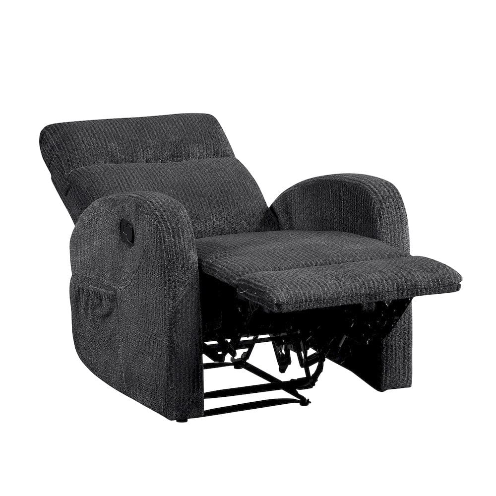 Homelegance  - Allen Reclining Chair in Dark gray - 9147FDG-1  view 7