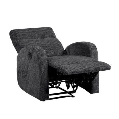 Homelegance  - Allen Reclining Chair in Dark gray - 9147FDG-1  view 7
