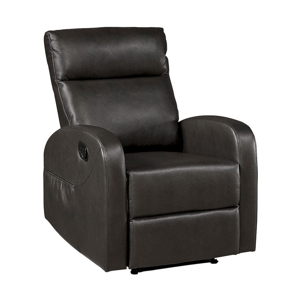 Homelegance  - Allen Reclining Chair in Espresso - 9147PUE-1  view 1
