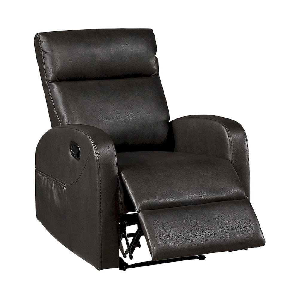 Homelegance  - Allen Reclining Chair in Espresso - 9147PUE-1  view 7