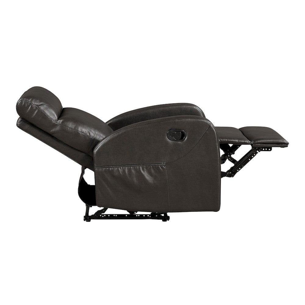 Homelegance  - Allen Reclining Chair in Espresso - 9147PUE-1  view 10