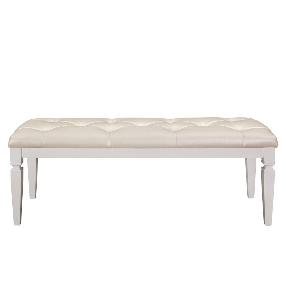 Homelegance  - Allura Bench in White - 1916W-FBH  view 1