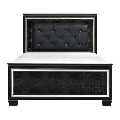 Homelegance  - Allura California King Bed, LED Lighting in Black - 1916KBK-1CKx  view 1