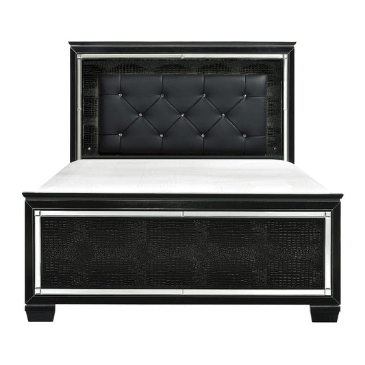 Homelegance  - Allura Eastern King Bed, LED Lighting in Black - 1916KBK-1EKx  view 1