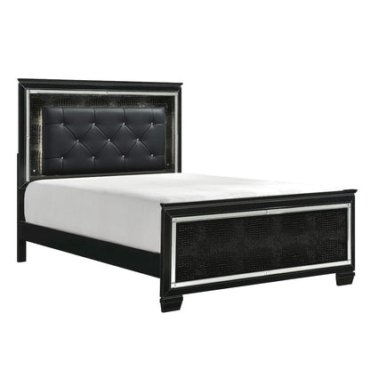Homelegance  - Allura Eastern King Bed, LED Lighting in Black - 1916KBK-1EKx  view 4