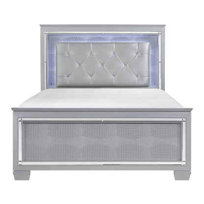 Homelegance  - Allura Full Bed, LED Lighting in Silver - 1916F-1x  view 1