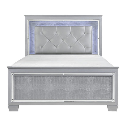 Homelegance  - Allura Full Bed, LED Lighting in Silver - 1916F-1x  view 1