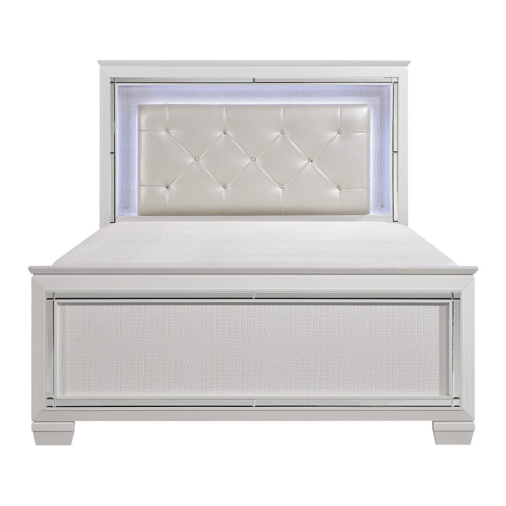 Homelegance  - Allura Full Bed, LED Lighting in White - 1916FW-1x  view 1