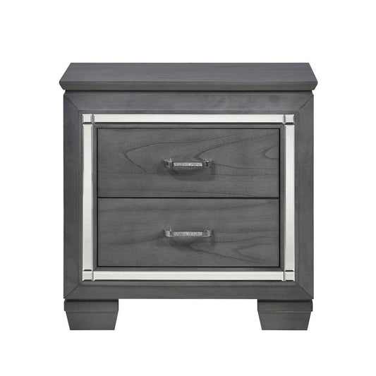 Homelegance  - Allura Night Stand, LED Lighting - 1916GY-4  view 1