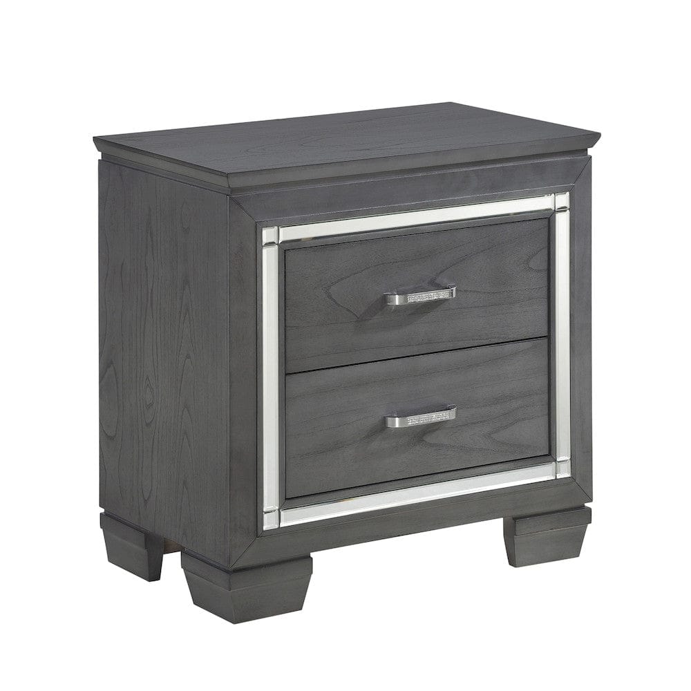 Homelegance  - Allura Night Stand, LED Lighting - 1916GY-4  view 2