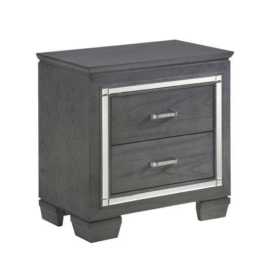 Homelegance  - Allura Night Stand, LED Lighting - 1916GY-4  view 2