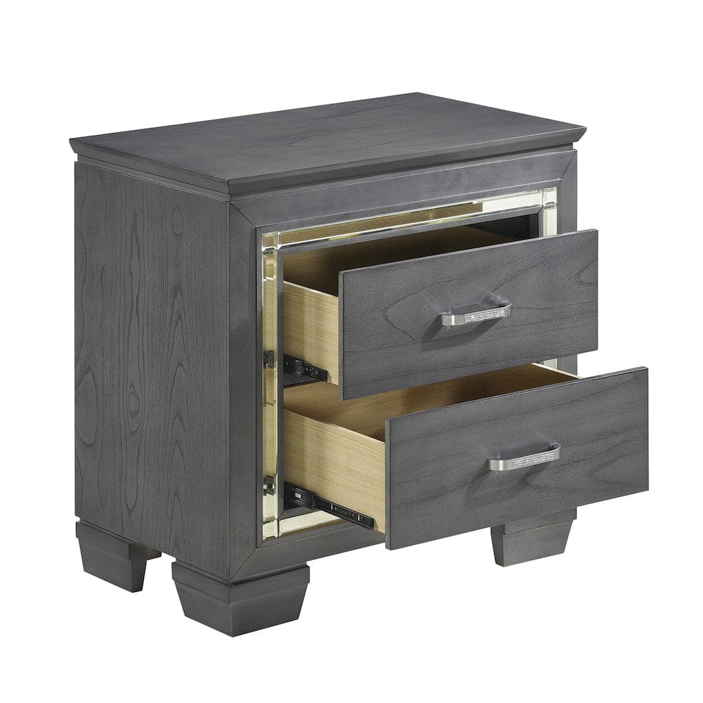 Homelegance  - Allura Night Stand, LED Lighting - 1916GY-4  view 3