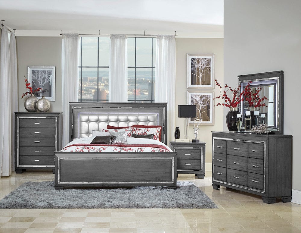 Homelegance  - Allura Night Stand, LED Lighting - 1916GY-4  view 4
