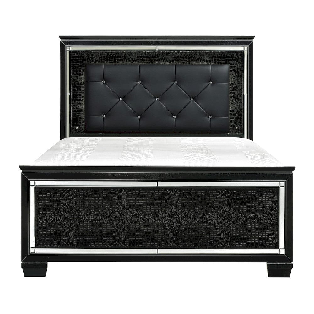 Homelegance  - Allura Queen Bed, LED Lighting in Black - 1916BK-1x  view 1