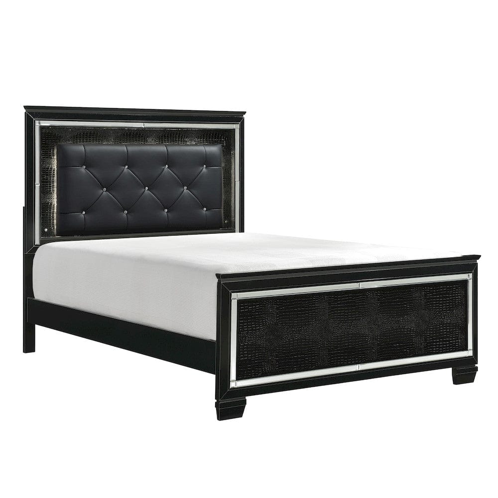 Homelegance  - Allura Queen Bed, LED Lighting in Black - 1916BK-1x  view 4