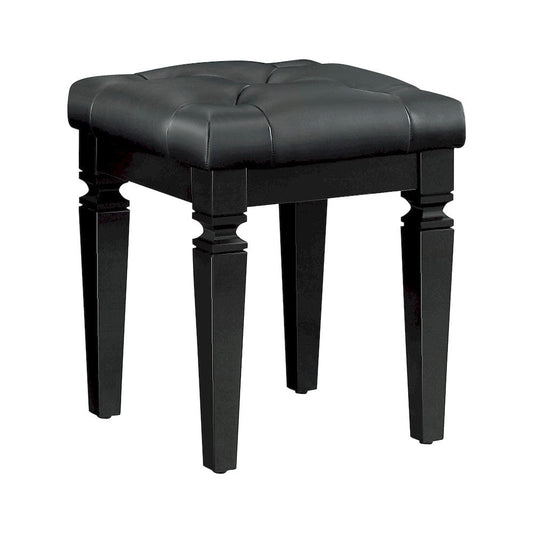 Homelegance  - Allura Vanity Stool in Black - 1916BK-14  view 1