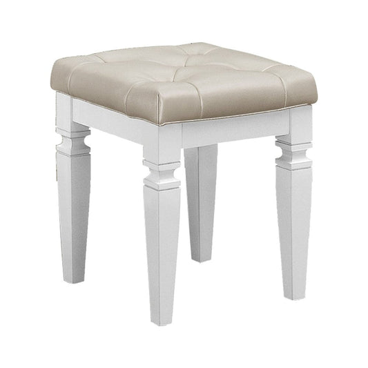 Homelegance  - Allura Vanity Stool in White - 1916W-14  view 1