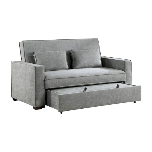 Homelegance  - Alta Convertible Studio Sofa W/ Pull-out Bed in Gray - 9238GY-3CL  view 1